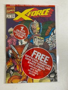 X-Force #1 with X-Force Card Polybagged 8.0VF (1991)
