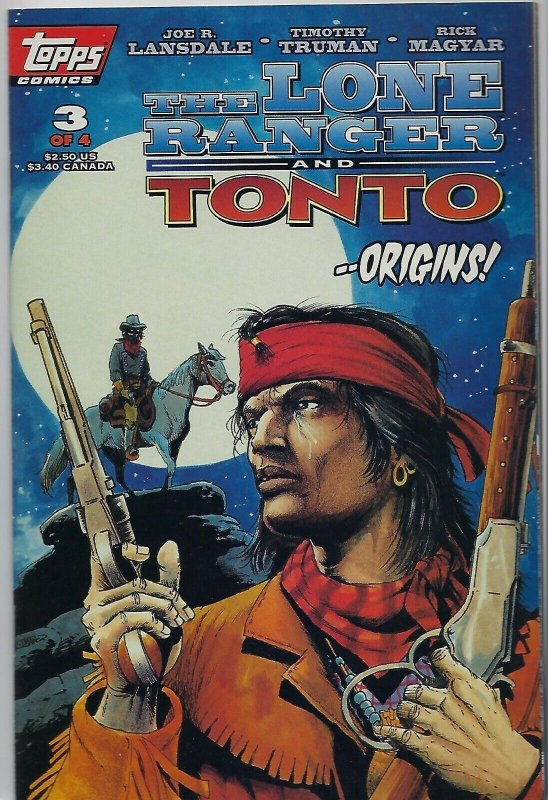 The Lone Ranger and Tonto : Origins  # 3 of 4 !!!  Topps Comics !!  VF/NM 