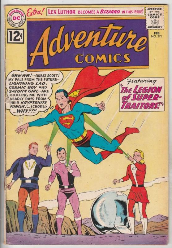 Adventure Comics #293 (Feb-62) FN+ Mid-High-Grade Superboy, Legion of Super-H...