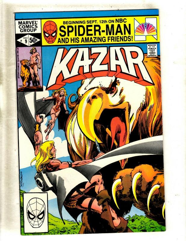 Lot Of 11 Ka-Zar Marvel Comic Books # 1 2 3 4 5 6 7 8 9 10 11 Zabu Savage JF14