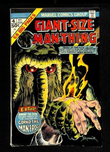 Giant-Size Man-Thing #4 1st Howard the Duck Solo Story!