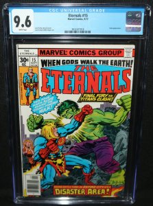 Eternals #15 - Jack Kirby Cover - Hulk - CGC Grade 9.6 - 1977