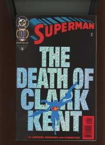 (1995) Superman #100: FOIL COVER! THE DEATH OF CLARK KENT (9.0/9.2)