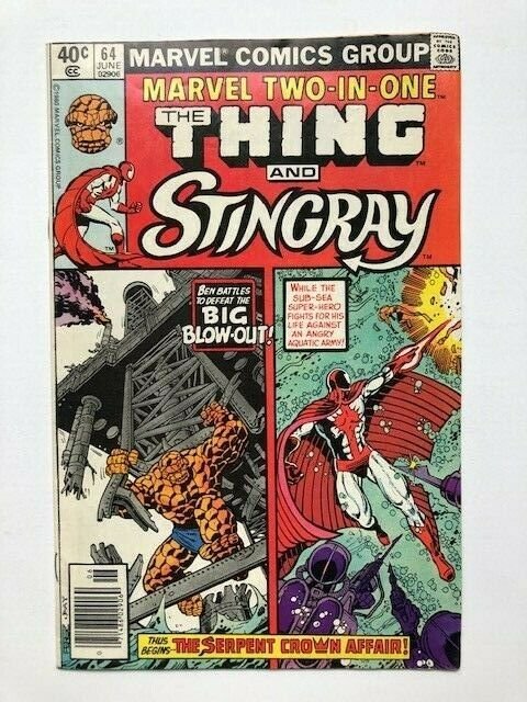 MARVEL Two in one THE THING and STINGRAY #64 FINE- (A294)