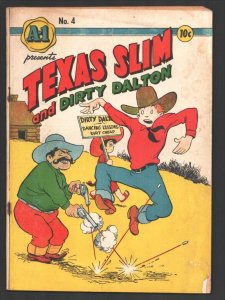 Texas Slim and Dirty Dalton #4 1944-ME-A-1 Comics series- Ferd Johnson newspa...