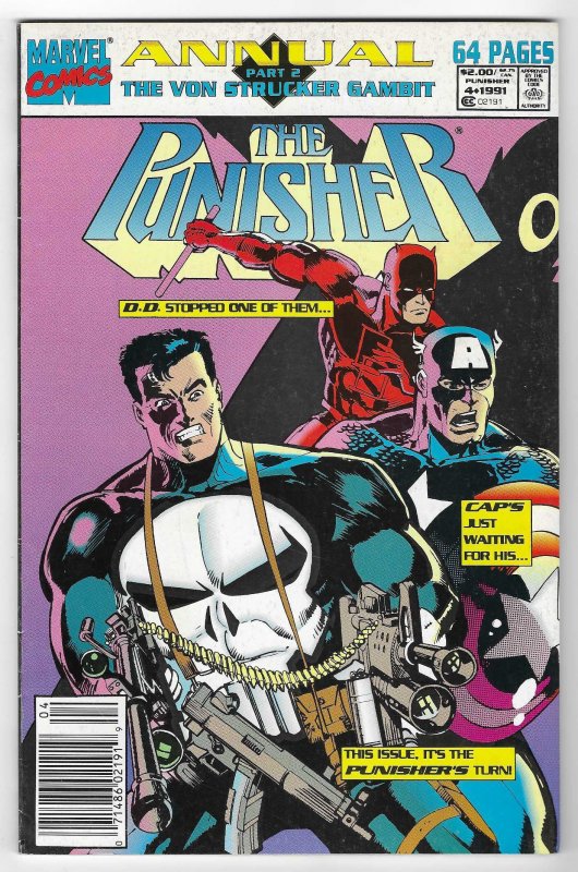 The Punisher Annual #4 Newsstand Edition (1991)