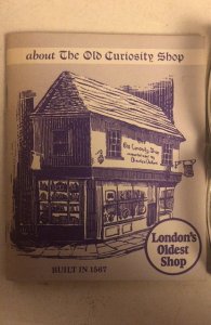 About the old curiosity shop London oldest shop(of Dickens little nell!)1964