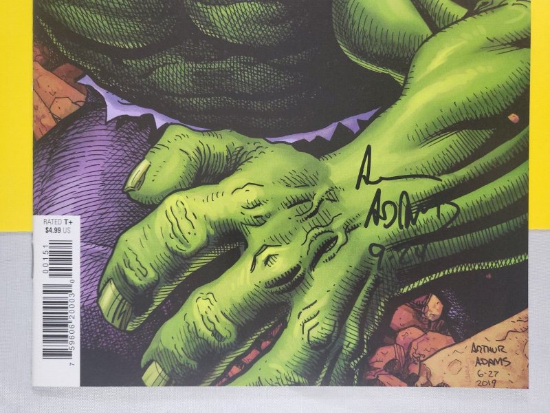 Hulk #1 Arthur Adams 1:50 Variant 2021 Marvel Signed by Arthur Adams