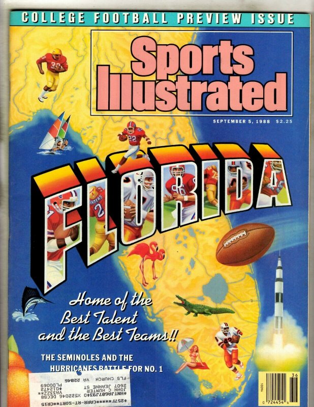 7 Sports Illustrated Magazines August September (4) October 1988 February 89 HJ7