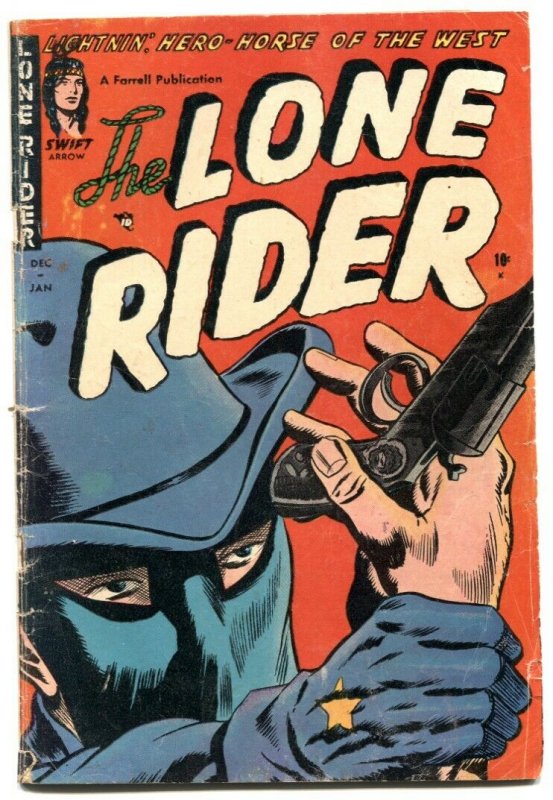 Lone Rider #17 1954- Western Golden Age comic G/VG