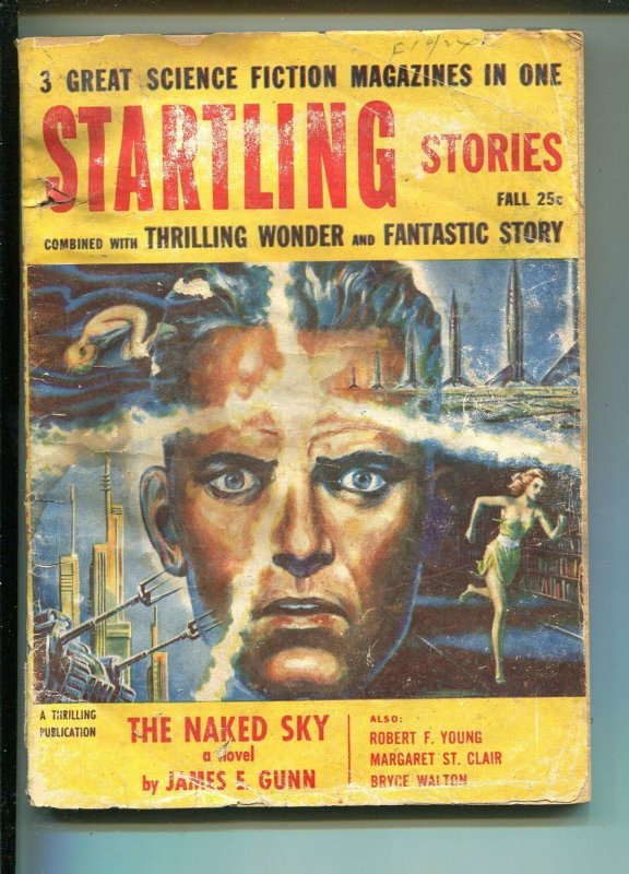 STARTLING STORIES FALL 1955-THRILLING PUBS-EMSH-JAMES E. GUNN-SCI-FI PULP-fr