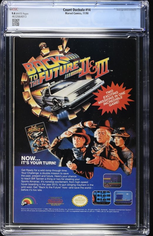 Count Duckula #14 (11/90) Graded CGC 9.4