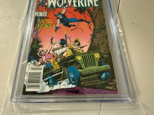 Wolverine # 5 CGC Graded 9.2 Marvel Comic Book 1989 John Bolton Back Cover JH34