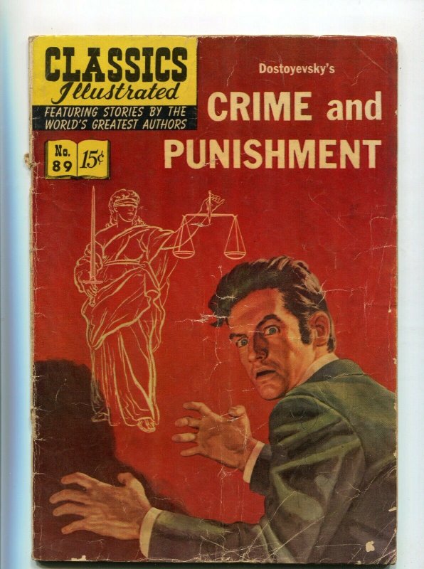 Classics Illustrated  89 GD/VG Crime and Punishment 1st Edition