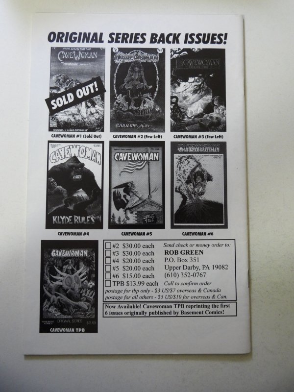 Cavewoman: Rain #7 (1996) VF+ Condition