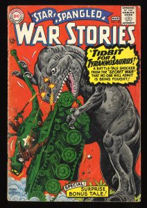 Star Spangled War Stories #125 GD- 1.8 Dinosaur Cover! DC Comics