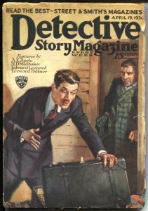 DETECTIVE STORY MAGAZINE-APR 19 1930-PULP CRIME--TERROR MYSTERY COVER