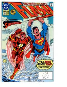 5 Flash DC Comic Books # 52 53 54 56 57 Wally West Superman Jimmy Olsen WT14