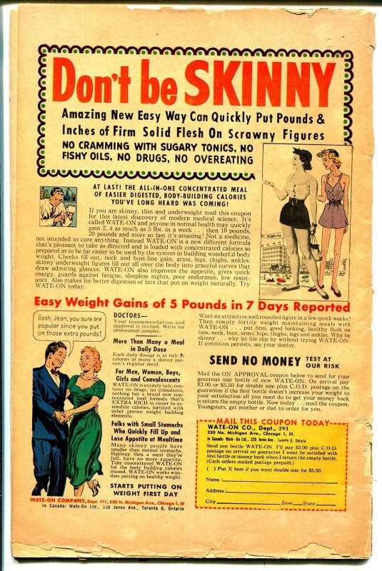 New Romances #21 1954-Standard-final issue-fabulous art-photo cover-G