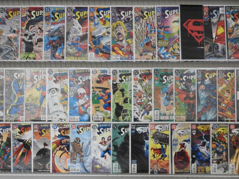 Huge Lot 150 ALL SUPERMAN COMICS!!!! W/ Key Issues! Avg VF Condition!