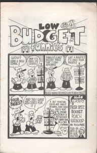 Low Budget Funnies #1 1977-1st issue-Mini comic-size is about 5 1/2 x 8 1/2-B...