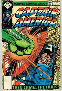 Captain America #230 (1968) - 3.5 VG- *Classic Hulk Cover* 