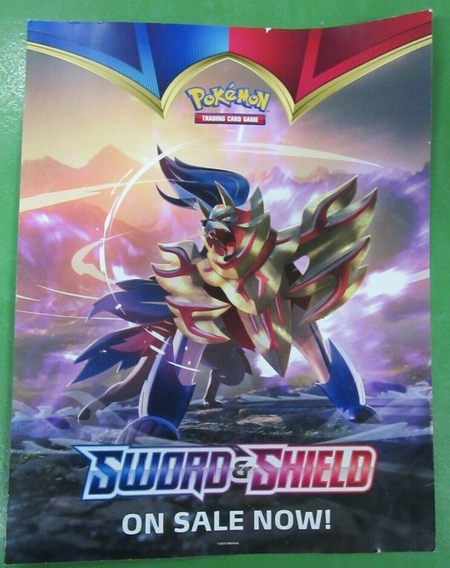 Pokemon Sword & Shield Promotional Retail Store Poster 17x22