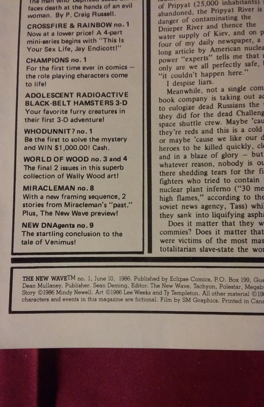 The New Wave #1 (1986)