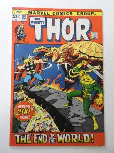 Thor #200 (1972) VG Condition moisture stain