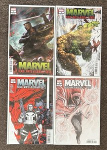 Marvel Black White & Blood And Guts #1,2,3,4 NM Set Blade Punisher