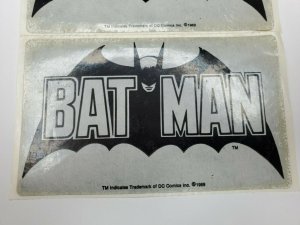  Batman Stickers Vintage 1989 DC comics lot of 2  