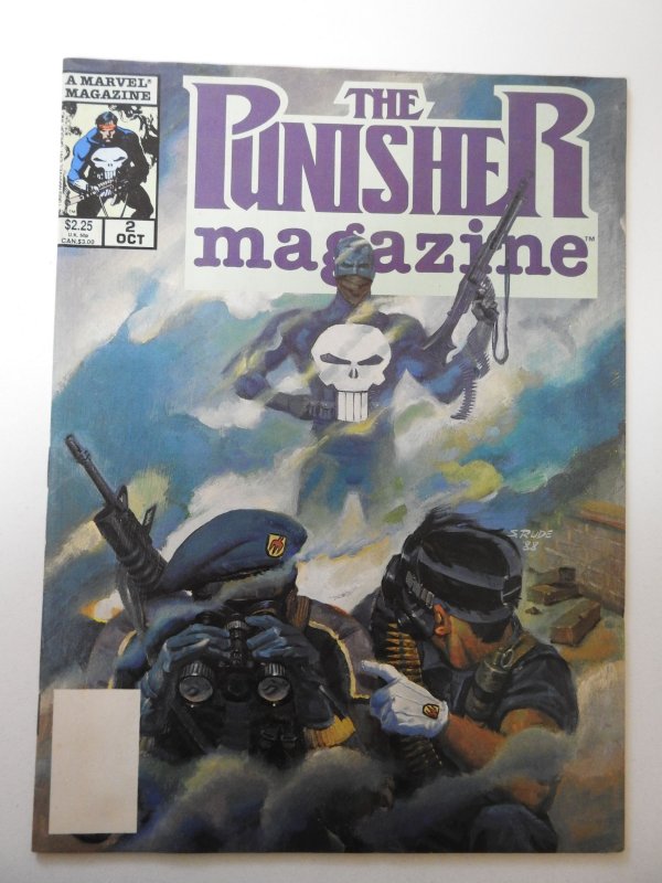 The Punisher Magazine #2 (1989) VG+ Condition moisture stain