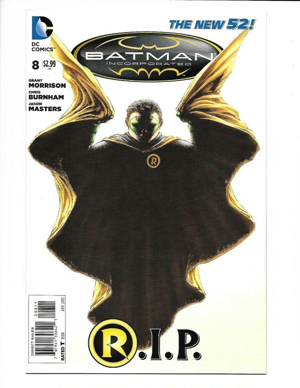 Batman Incorporated #8 DC New 52 NM 9.4  (2013) 1st print. Death of Damian Wayne