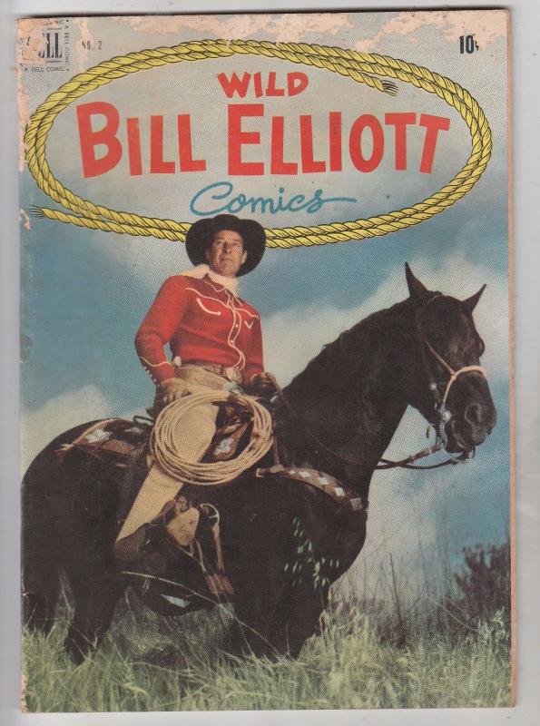 Wild Bill Elliott Comics 2 Strict 1950 VG Affordable-Grade Wild Bill Elliott 