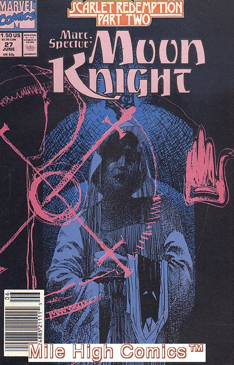 MOON KNIGHT (1989 Series)  (MARVEL) (MARC SPECTOR) #27 NEWSSTAND Very Fine