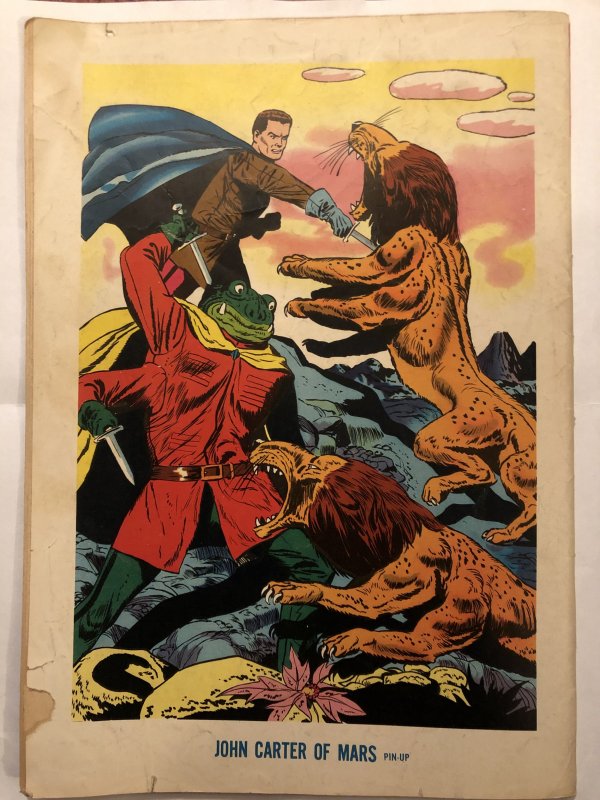 John Carter of Mars#2,1964! VG, A wild beast on beast cover!