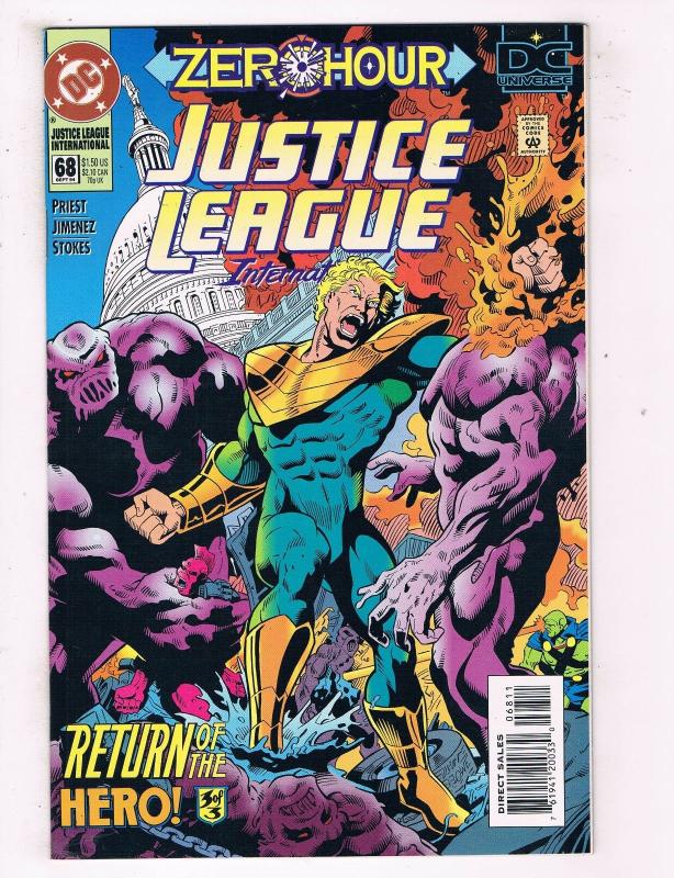 Justice League International #68 VF/NM DC Comics Comic Book Sept 1994 DE45