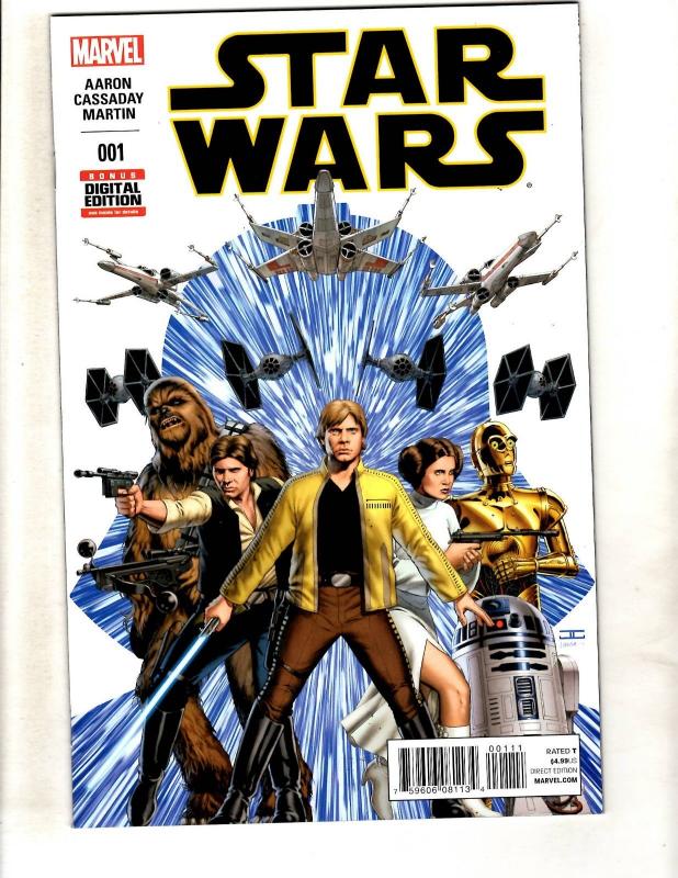 Star Wars # 1 NM 1st Print Marvel Comic Book Chewbacca Luke Skywalker R2D2 J325