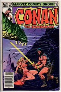 Conan the Barbarian #144 Newsstand Edition (1983) 8.5 VF+