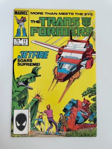 Transformers # 11 NM Marvel Comic Book Optimus Prime Megatron Bumble Bee 14 J243