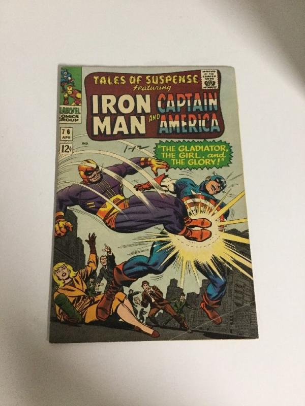 Tales Of Suspense 76 Fn/Vf Fine/Very Fine 7.0 Iron Man Captain America