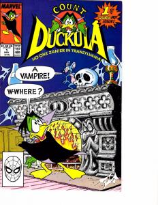 Lot Of 2 Marvel Comic Book Count Duckula #1 and Clan Destine #Preview KS11