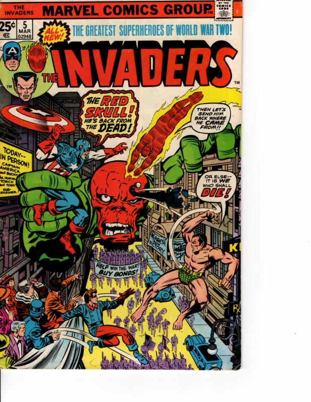 MARVEL The Invaders (1975 Series) # MAR 1976 VF-