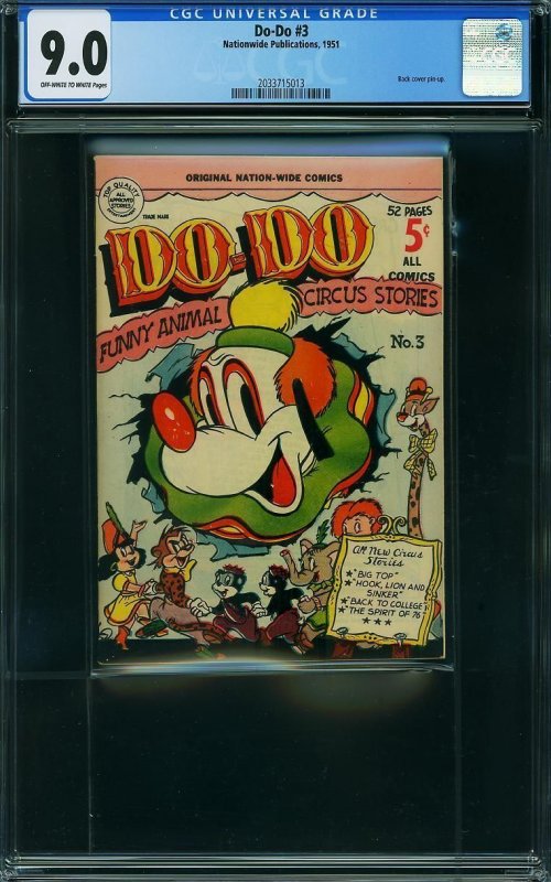 Do-Do #3 (1951) CGC 9.0 VFNM