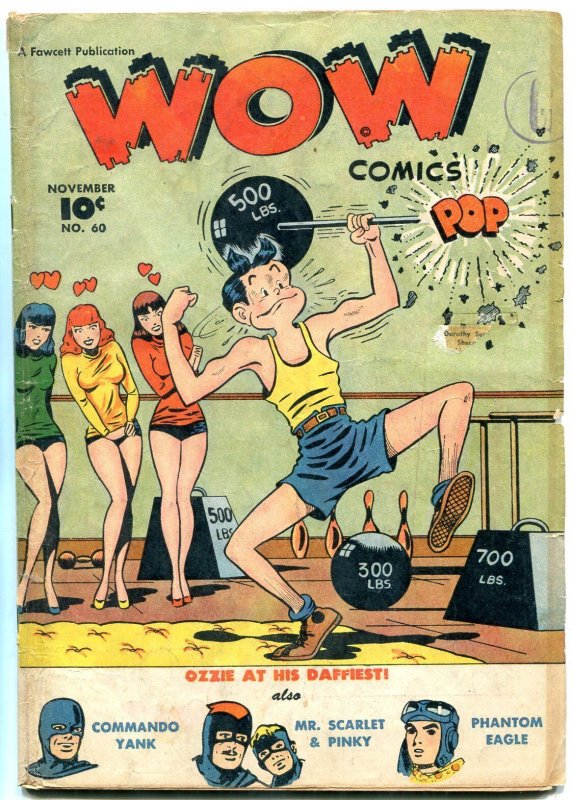 Wow Comics #60 1947- 2nd OZZIE appearance- Commando Yank- G