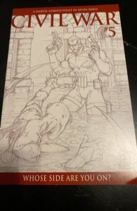 Civil War #5 Retailer Incentive Sketch Cover (2006)