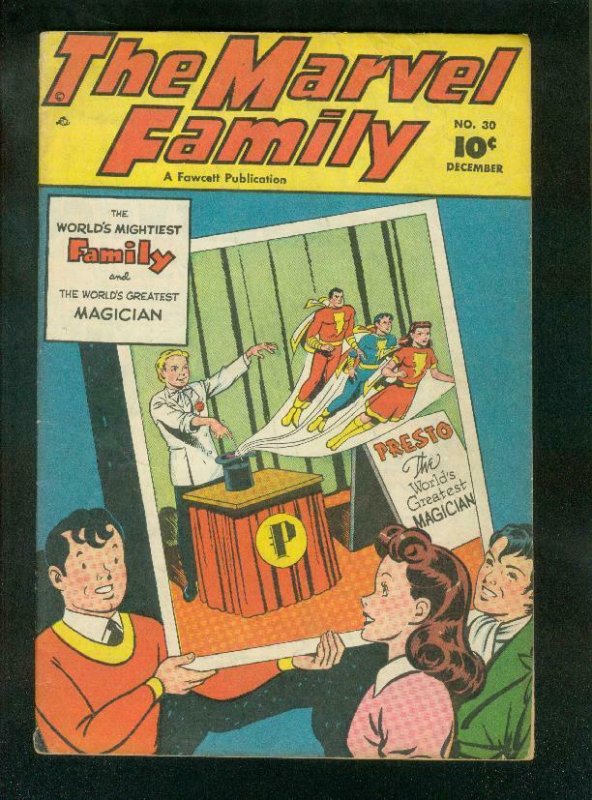 MARVEL FAMILY #30 1948-CAPTAIN MARVEL-MARY MARVEL-FAWCETT-fine FN 