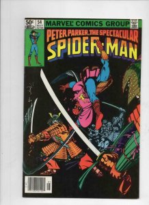 Peter Parker SPECTACULAR SPIDER-MAN #54 VF+, Smuggler 1976 1981 more in store