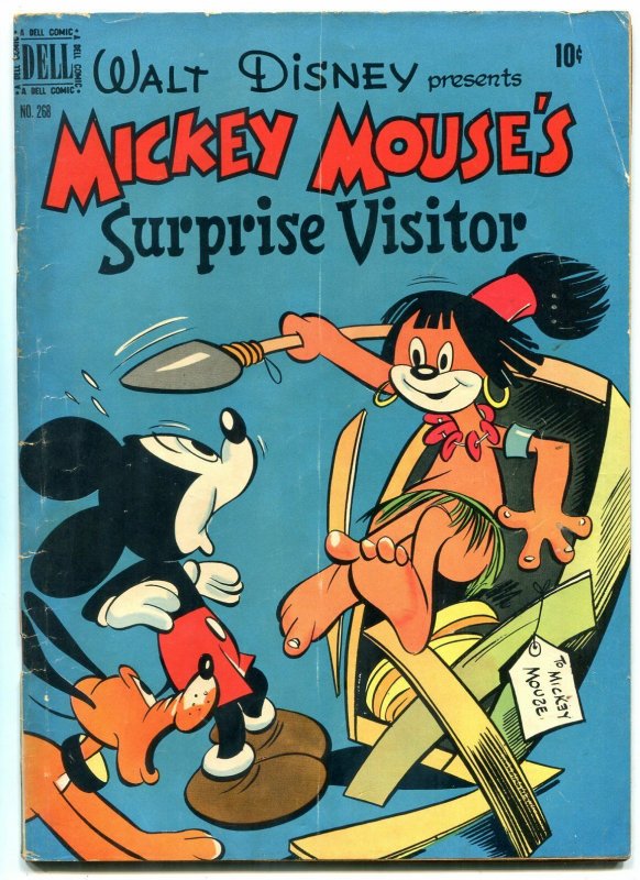 Mickey Mouse Surprise Visitor- Four Color Comics #268 1950 VG