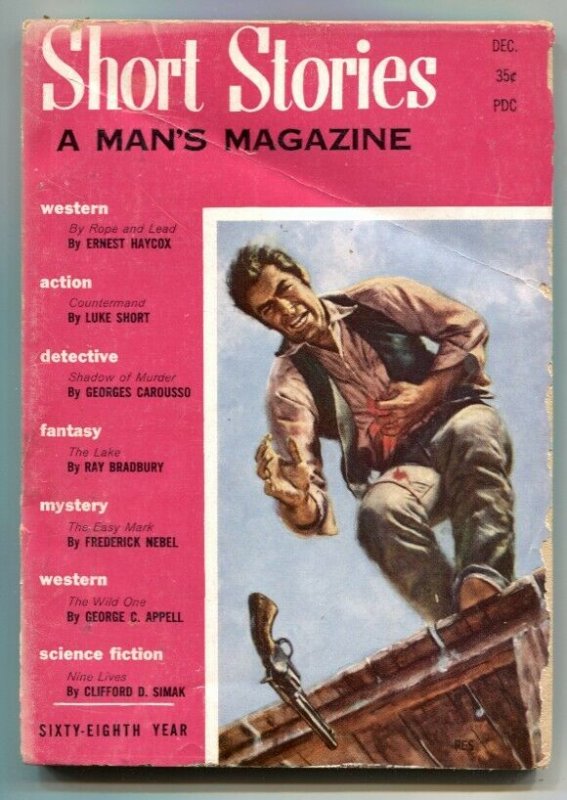 Short Stories December 1957- Bradbury- Luke Short VG